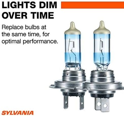 SYLVANIA - H7 SilverStar Ultra plus Free Installation Gloves - High Performance Halogen Headlight Bulb, High Beam, Low Beam, Fog Replacement Bulb, Brightest Downroad Whiter Light (Contains 2 Bulbs) in Saudi Arabia