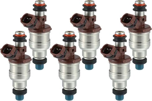 Fuel Injector No.23209-65020 Fuel Injection Nozzle for Toyota 4Runner SR5 1989-1995 3.0L for Toyota 4Runner DLX 1989 3.0L Brown (Pack of 6) in Saudi Arabia