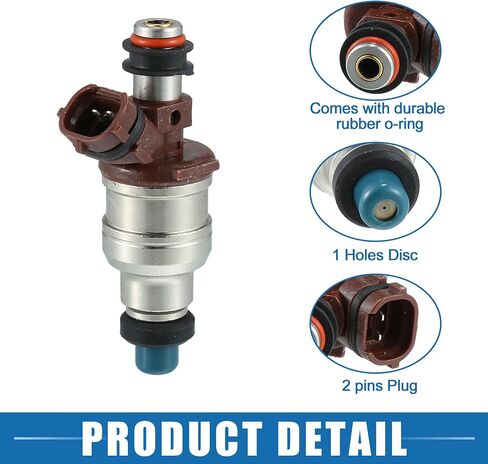 Fuel Injector No.23209-65020 Fuel Injection Nozzle for Toyota 4Runner SR5 1989-1995 3.0L for Toyota 4Runner DLX 1989 3.0L Brown (Pack of 6) in Saudi Arabia