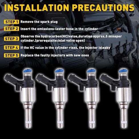 4pcs حقن الوقود 06H906036G متوافق مع AU-DI A3 A4 A5 A6 Q3 in Kuwait