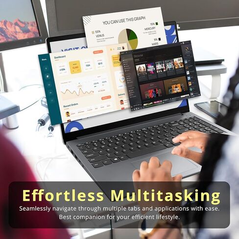 Lenovo IdeaPad 1 15.6" FHD Anti-Glare Laptop, AMD Ryzen 7 5700U, 16GB RAM, 512GB PCIe SSD, AMD Radeon Graphics, HD Webcam, WiFi 6, Bluetooth, Win 11 Pro, Cloud Gray, 32GB Hotface USB Card in Kuwait