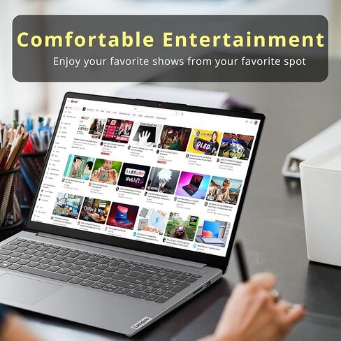 Lenovo IdeaPad 1 15.6" FHD Anti-Glare Laptop, AMD Ryzen 7 5700U, 16GB RAM, 512GB PCIe SSD, AMD Radeon Graphics, HD Webcam, WiFi 6, Bluetooth, Win 11 Pro, Cloud Gray, 32GB Hotface USB Card in Kuwait