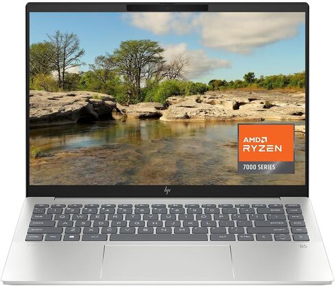 HP Pavilion Plus 14 inch Laptop, WUXGA Display, AMD Ryzen 5 7540U, 16 GB RAM, 512 GB SSD, AMD Radeon 740M Graphics, Windows 11 Home, 14-ey0010nr (2023) in Saudi Arabia