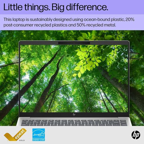 HP Pavilion Plus 14 inch Laptop, WUXGA Display, AMD Ryzen 5 7540U, 16 GB RAM, 512 GB SSD, AMD Radeon 740M Graphics, Windows 11 Home, 14-ey0010nr (2023) in Saudi Arabia
