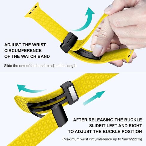 D-Buckle Sport Bands Compatible with Apple Watch Band Ultra 2/Ultra SE Series 9/8/7/6/5/4/3/2/1 Silicone iWatch Band 49mm 45mm 44mm 42mm 41mm 40mm 38mm Women Men in Saudi Arabia