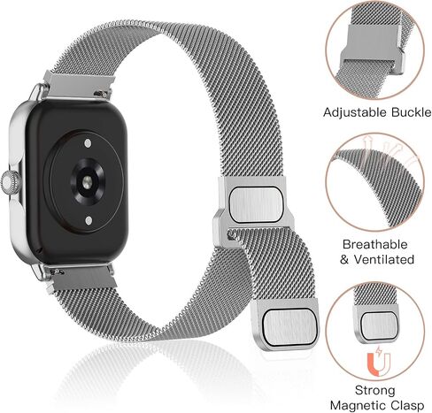 أحزمة Bolesi المعدنية متوافقة مع Amazfit GTS/GTS2/GTS 2e/GTS 2 Mini/GTS 3/GTS 4/GTS 4 Mini/Amazfit GTR 42 مم، 20 مم، سوار شبكي من الفولاذ المقاوم للصدأ بديل لساعة ساعة Amazfit Bip/Bip Lite /بيب يو برو/بيب 3/بيب 3 برو in Saudi Arabia