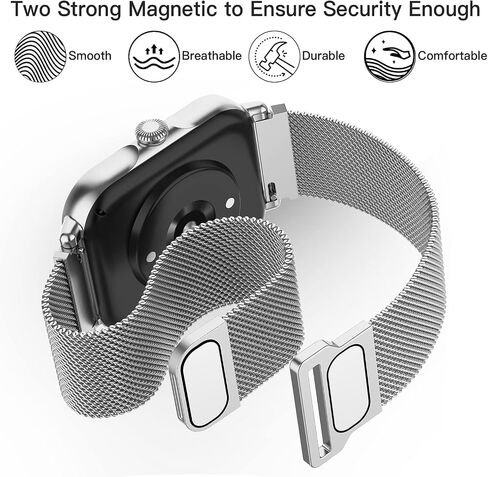 أحزمة Bolesi المعدنية متوافقة مع Amazfit GTS/GTS2/GTS 2e/GTS 2 Mini/GTS 3/GTS 4/GTS 4 Mini/Amazfit GTR 42 مم، 20 مم، سوار شبكي من الفولاذ المقاوم للصدأ بديل لساعة ساعة Amazfit Bip/Bip Lite /بيب يو برو/بيب 3/بيب 3 برو in Saudi Arabia
