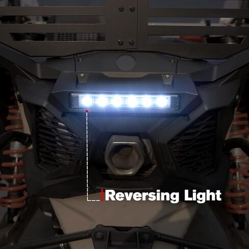 A & UTV PRO LED Rear Center Accent Tail Light for Can Am Maverick X3 MAX Turbo R RR 2017-2023, Yellow Brake Stop Taillight, White Auxiliary Tail Lamp Accessories, Waterproof, Plug-n-Play, 1PC in Saudi Arabia