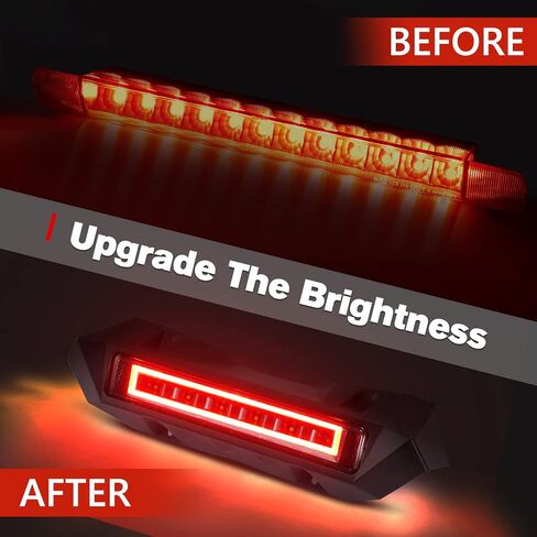 A & UTV PRO LED Rear Center Accent Tail Light for Can Am Maverick X3 MAX Turbo R RR 2017-2023, Yellow Brake Stop Taillight, White Auxiliary Tail Lamp Accessories, Waterproof, Plug-n-Play, 1PC in Saudi Arabia