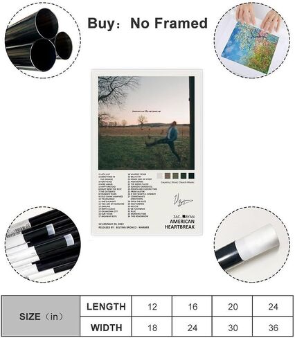 YTGMO Heartbreak Music Album Cover Signed Limited Poster Canvas Poster Bedroom Decor Sports Landscape Office Room Decor Gift Unframe:12x18inch(30x45cm) in Saudi Arabia