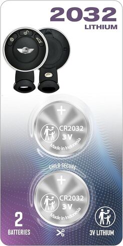 (2 حزمة) بطارية مفتاح التحكم عن بعد OEM (حزمة W. أداة) CR2032 2032 تناسب غطاء الغطاء الخفيف LED يناسب حقيبة فاراداي لميني (2006-2020) كوبر إس بيسمان كونتري مان كلوبمان (يجب أن تتمتع بإمكانية الوصول المريح) in Kuwait