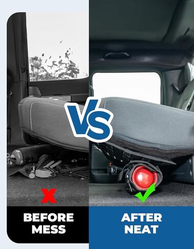 لوحة مولي JOYTUTUS متوافقة مع 2021 2022 2023 2024 Ford F150 F250 F350 F-150 Crew Cab، منظم حزام مولي، منظم تخزين خلفي تحت المقعد، لوحة مولي تكتيكية كبيرة للمقعد الخلفي للسيارة in Saudi Arabia