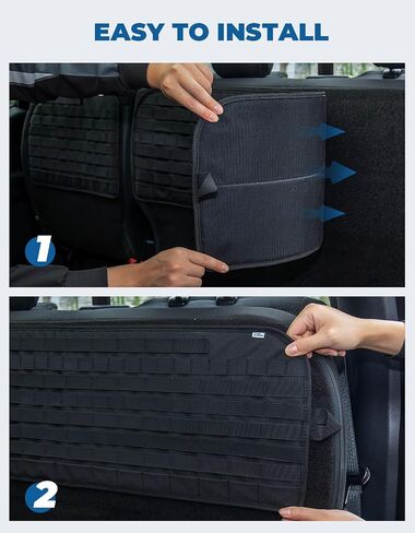 لوحة مولي JOYTUTUS متوافقة مع 2021 2022 2023 2024 Ford F150 F250 F350 F-150 Crew Cab، منظم حزام مولي، منظم تخزين خلفي تحت المقعد، لوحة مولي تكتيكية كبيرة للمقعد الخلفي للسيارة in Saudi Arabia