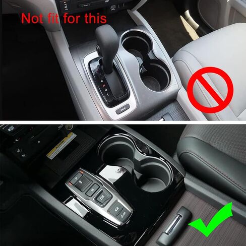 Kolya Matte Black Interior Center Console Gear Shift Panel Cover Cup Holder Frame Trim for Honda Pilot Accessories 2016-2022 Ridgeline 2020-2023 Passport 2019-2023 (Not for 2024 Model) in Saudi Arabia