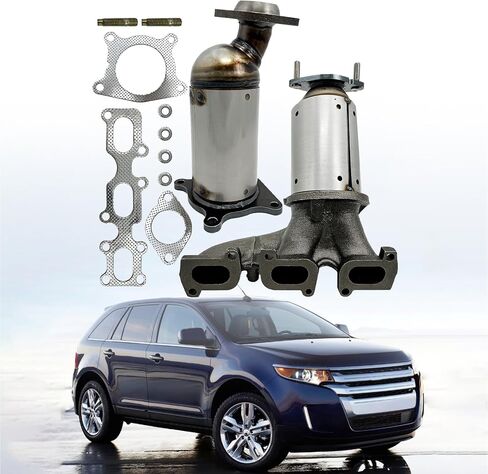 محول حفاز BT4Z-5E212-B مع حشية مسامير، متوافق مع Ford Edge 3.5L 3.7L Explorer 3.5L واستبدال لينكولن MKX 3.7L 2011-2015، PE16719-20X BT4Z-5G232-C 641-388 641-371 in Kuwait