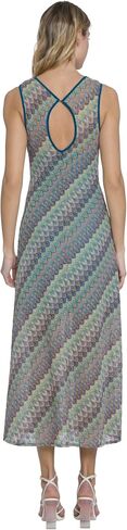 Donna Morgan Sleeveless Midi Summer Semi-Sheer Wedding Guest Womens Dresses in Saudi Arabia