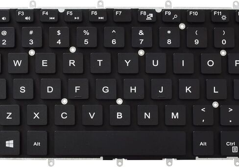 لوحة مفاتيح بديلة متوافقة مع Dell Inspiron 5368 5378 5370 5578 5579، Inspiron 7368 7370 7373 7375 7378 7460 7560 7570 7572 7573 7579 كمبيوتر محمول أسود بتصميم أمريكي (بدون إضاءة خلفية) in Saudi Arabia