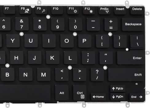 لوحة مفاتيح بديلة متوافقة مع Dell Inspiron 5368 5378 5370 5578 5579، Inspiron 7368 7370 7373 7375 7378 7460 7560 7570 7572 7573 7579 كمبيوتر محمول أسود بتصميم أمريكي (بدون إضاءة خلفية) in Saudi Arabia