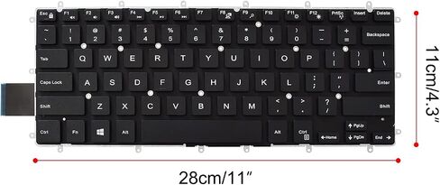 لوحة مفاتيح بديلة متوافقة مع Dell Inspiron 5368 5378 5370 5578 5579، Inspiron 7368 7370 7373 7375 7378 7460 7560 7570 7572 7573 7579 كمبيوتر محمول أسود بتصميم أمريكي (بدون إضاءة خلفية) in Saudi Arabia