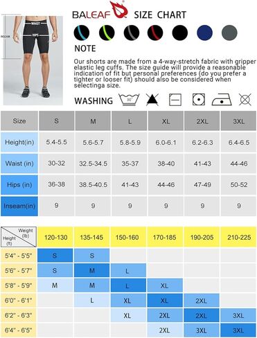 BALEAF Mens Cycling Padded Bike Shorts with Biking Shirts, Black, Size Large in Saudi Arabia