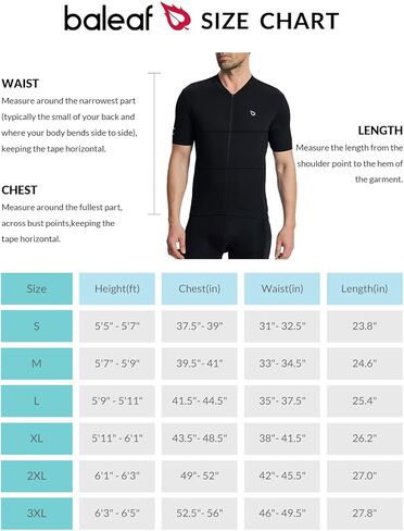 BALEAF Mens Cycling Padded Bike Shorts with Biking Shirts, Black, Size Large in Saudi Arabia