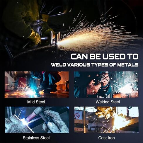 Stick Welder Small Mini Portable, Large LED Display 140Amp ARC Welder, IGBT Inverter Welder Portable MMA Welder Machine with Hot Start, Arc Force, Anti-Stick in Saudi Arabia