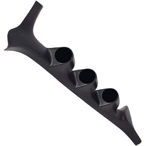 GlowShift Black Triple Pillar Gauge Pod Compatible with Ford F-Series F-250 F-350 Power Stroke 1992-1997 - ABS Plastic - Mounts (3) 2-1/16" (52mm) Gauges