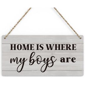 Home Decor Farmhouse Wall Hanging Decor for Bedroom Living Room Playroom Kitchen Family Man Cave Boys Room Office Nursery Porch Front Door Housewarming Gift Rustic Wood Sign in Kuwait
