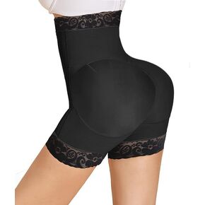 SHAPSHE شورت عالي الخصر للتحكم في البطن، سراويل داخلية لرفع المؤخرة، مدرب خصر، ملابس داخلية للبطن، 2XL أسود in Kuwait