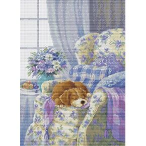 Cross Stitch Kit Luca-S - Cozy Armchair, BU5016