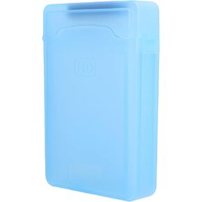 Hard Drive Case Protective Box, Hard Disk Box, 3.5in HDDSSD Shockproof Anti-Static ABS Transparent Storage Case, for HDDSSD External Hard Drive (Blue)