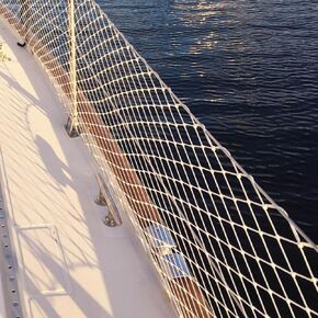 Boat Safety Lifeline Netting,Boat Netting Length-30 Feet Safe Banister Railing Netting,Nylon Net.Keeping Kids, Crew, Pets and Equipment Safely on Deck Marine Hardware
