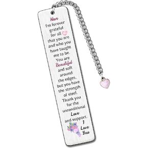 Nana Bookmarks Mothers Day Gifts Grandma Birthday Keepsake Appreciate Nan Bookmarker Thank You Personalised Granny Christmas Present Nana You are Beautiful and Soft You Have The Strength of Steel