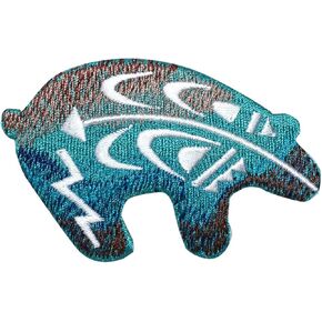 Bear - Southwest Style - Embroidered Iron on Patch