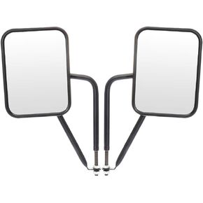 ECCPP Door Off Side Mirrors, Shake-Proof OfFor F-Road Rear View Mirrors Manual Rectangular Adventure Mirrors Replacement fit for 1997-2017 For Jeep Wrangler JKU JK CJ YJ TJ