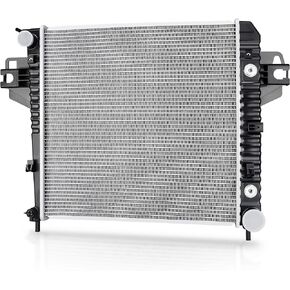 DWVO Radiator Complete Radiator Compatible with 2002 2003 2004 2005 2006 Jeep Liberty 3.7 V6 6Cyl DWRD1008