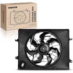 A-Premium Engine Radiator Cooling Fan Assembly Compatible with Hyundai & Kia Models - Sonata 2011-2013, Optima 2012-2013