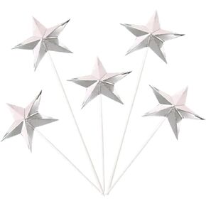60pcs Star Cake Picks Sequin Cupcake Toppers Dessert Topper Birthday Cupcake Toppers Gold Party Decorations Cake Picks Wedding Glitter Gold Wedding Decor Insert Card Baby Christmas
