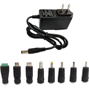 3V 1Amp 3W محول التيار الكهربائي AC 100V-240V إلى DC 3Volt 1Amp 0.7A 0.5A شاحن حائط مع 8 نصائح لأضواء LED منضدية نافورة صغيرة مروحة مكبر صوت in Kuwait