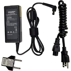 HQRP 19V AC Adapter compatible with Samsung Radiant-360 R1 WAM1500 WAM1500/ZA Wi-Fi Bluetooth Speaker Power Supply Cord Adaptor Radiant360-R1 R-1 + Euro Plug Adapter