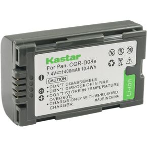 Kastar 1-Pack CGR-D08 Battery Replacement for Panasonic PV-DV400, PV-DV400K, PV-DV401, PV-DV402, PV-DV600, PV-DV600K, PV-DV601, PV-DV602, PV-DV700, PV-DV701, PV-DV702, PV-DV710, PV-DV800 Camera