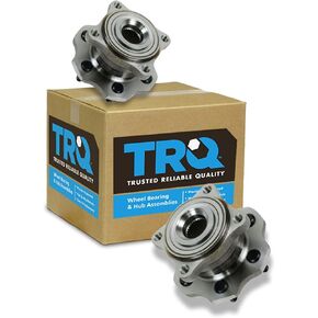 TRQ Wheel Bearing & Hub Assembly Rear Pair Set for 05-12 Nissan Pathfinder
