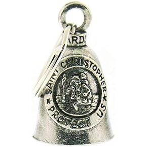 Guardian Bell ST. Christopher Complete Motorcycle KIT W/Hanger & Wristband