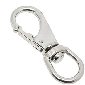 Scuba Choice Stainless Steel Swivel Eye Snap Hook Marine Clip, 3-7/8 x 1.5-Inch