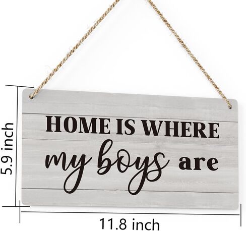 Home Decor Farmhouse Wall Hanging Decor for Bedroom Living Room Playroom Kitchen Family Man Cave Boys Room Office Nursery Porch Front Door Housewarming Gift Rustic Wood Sign in Kuwait