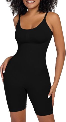 PAUKEE Women's Bodysuit Shapewear Tummy control Shorts Seamless Body Suit Shaper Sleeveless Jumpsuits Tanks Tops in Saudi Arabia