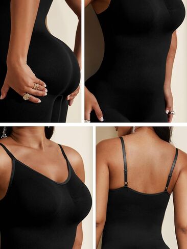PAUKEE Women's Bodysuit Shapewear Tummy control Shorts Seamless Body Suit Shaper Sleeveless Jumpsuits Tanks Tops in Saudi Arabia