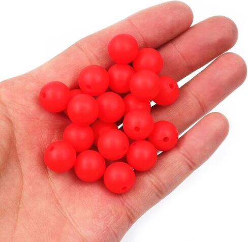 50pcs 12mm Silicone Beads for Keychain Making Bulk Assorted Round Beads Solid Silicon Bead DIY Jewelry Making Accessories for Necklace Bracelet in Kuwait