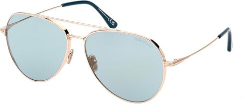 Tom Ford DASHEL-02 FT 0996 Shiny Rose Gold/Vblue 62/14/145 unisex Sunglasses in Saudi Arabia