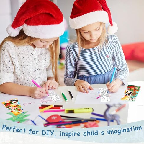 60 قطعة من الإشارات المرجعية لعيد الميلاد للنساء/الرجال/الأطفال، إشارة مرجعية لشجرة عيد الميلاد رجل ثلج سانتا الرنة كلوز لمحبي الكتب، هدية عيد الميلاد للطلاب، هدايا حفلات العطلات in Kuwait